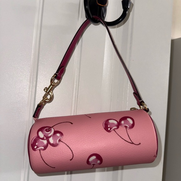 Coach Pink Cherry Print Nolita Barrel Bag - Picture 3 of 8